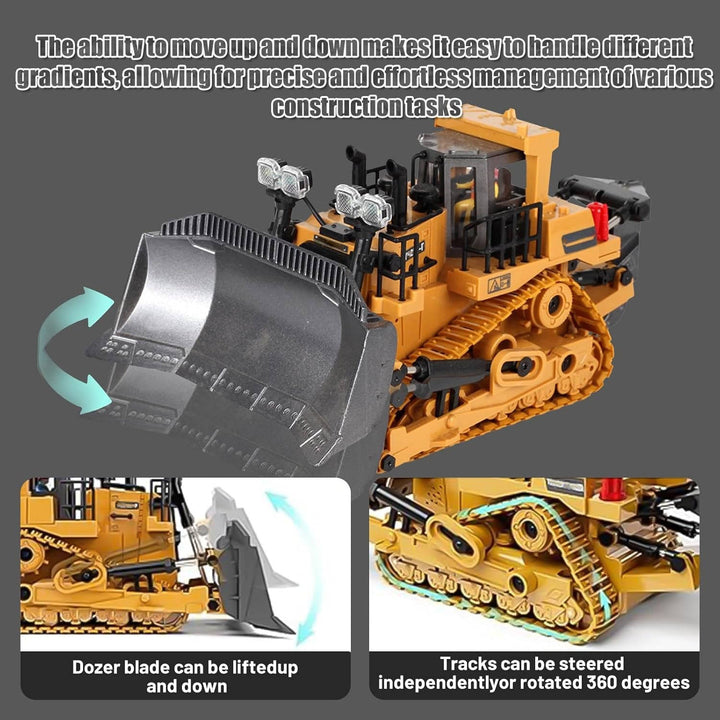 4WD Fjärrstyrd Grävmaskin Bulldozer Dumper