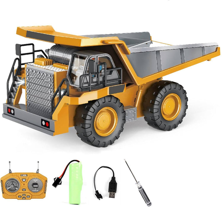 4WD Fjärrstyrd Grävmaskin Bulldozer Dumper