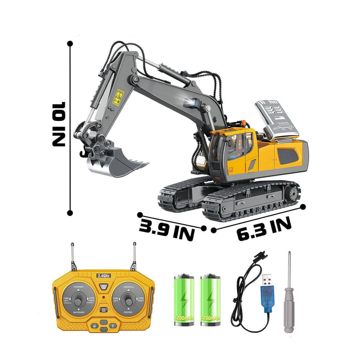 4WD Fjärrstyrd Grävmaskin Bulldozer Dumper