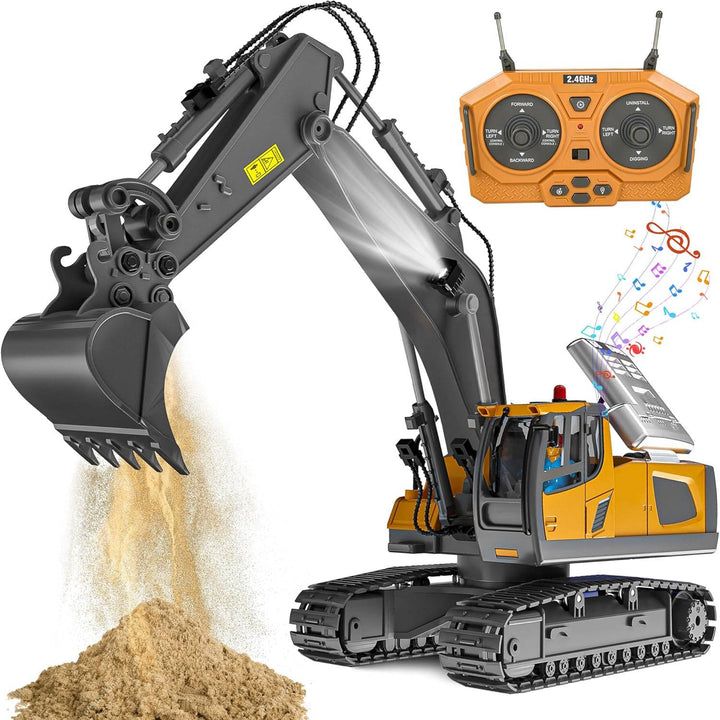 4WD Fjärrstyrd Grävmaskin Bulldozer Dumper