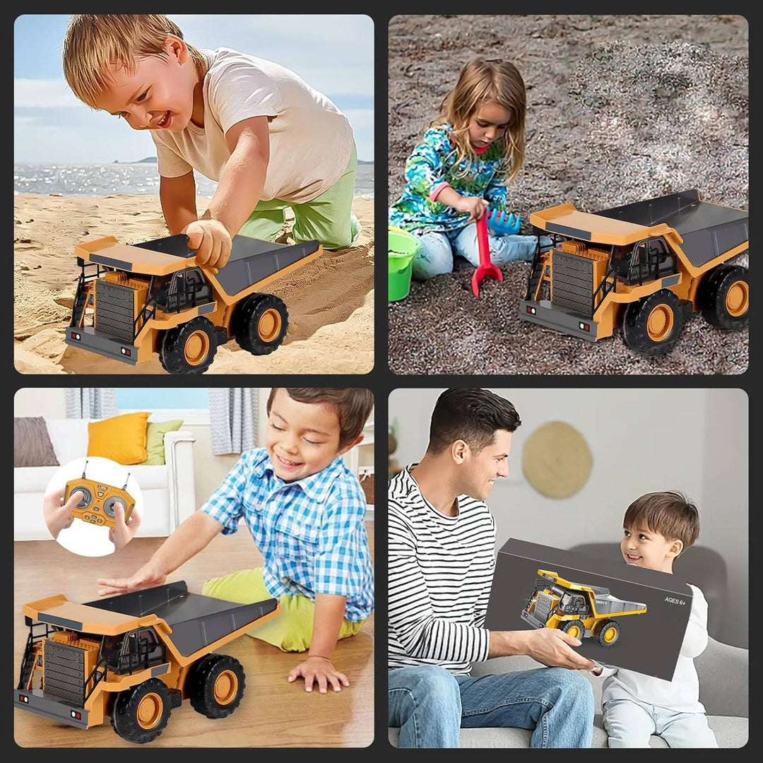 4WD Fjärrstyrd Grävmaskin Bulldozer Dumper