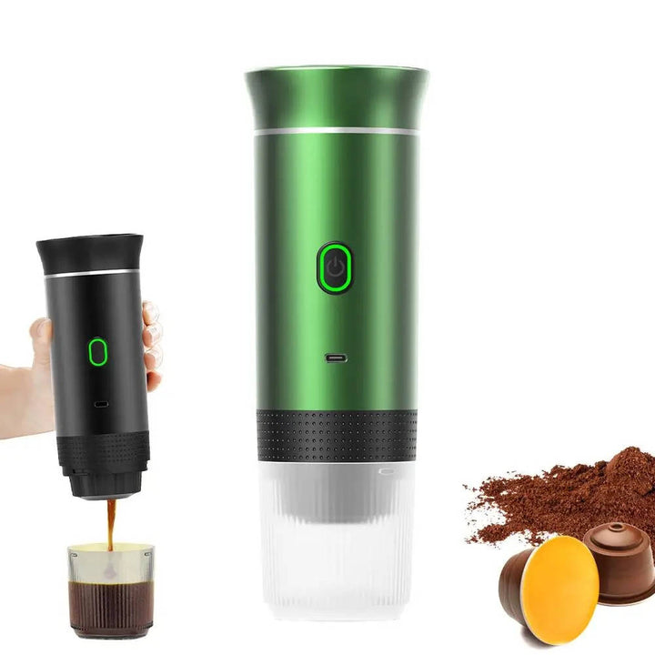 Bärbar Kaffeautomat - Espresso Cappuccino Och Dropp