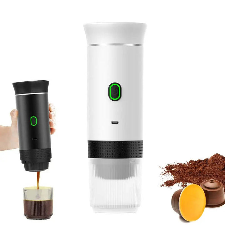 Bärbar Kaffeautomat - Espresso Cappuccino Och Dropp