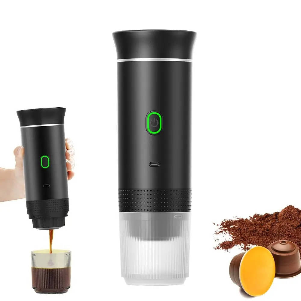 Bärbar Kaffeautomat - Espresso Cappuccino Och Dropp