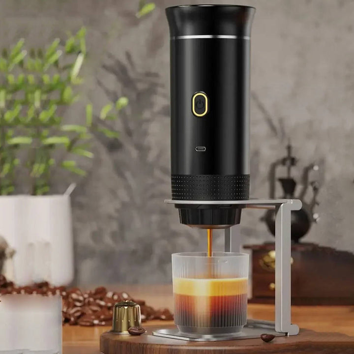Bärbar Kaffeautomat - Espresso Cappuccino Och Dropp
