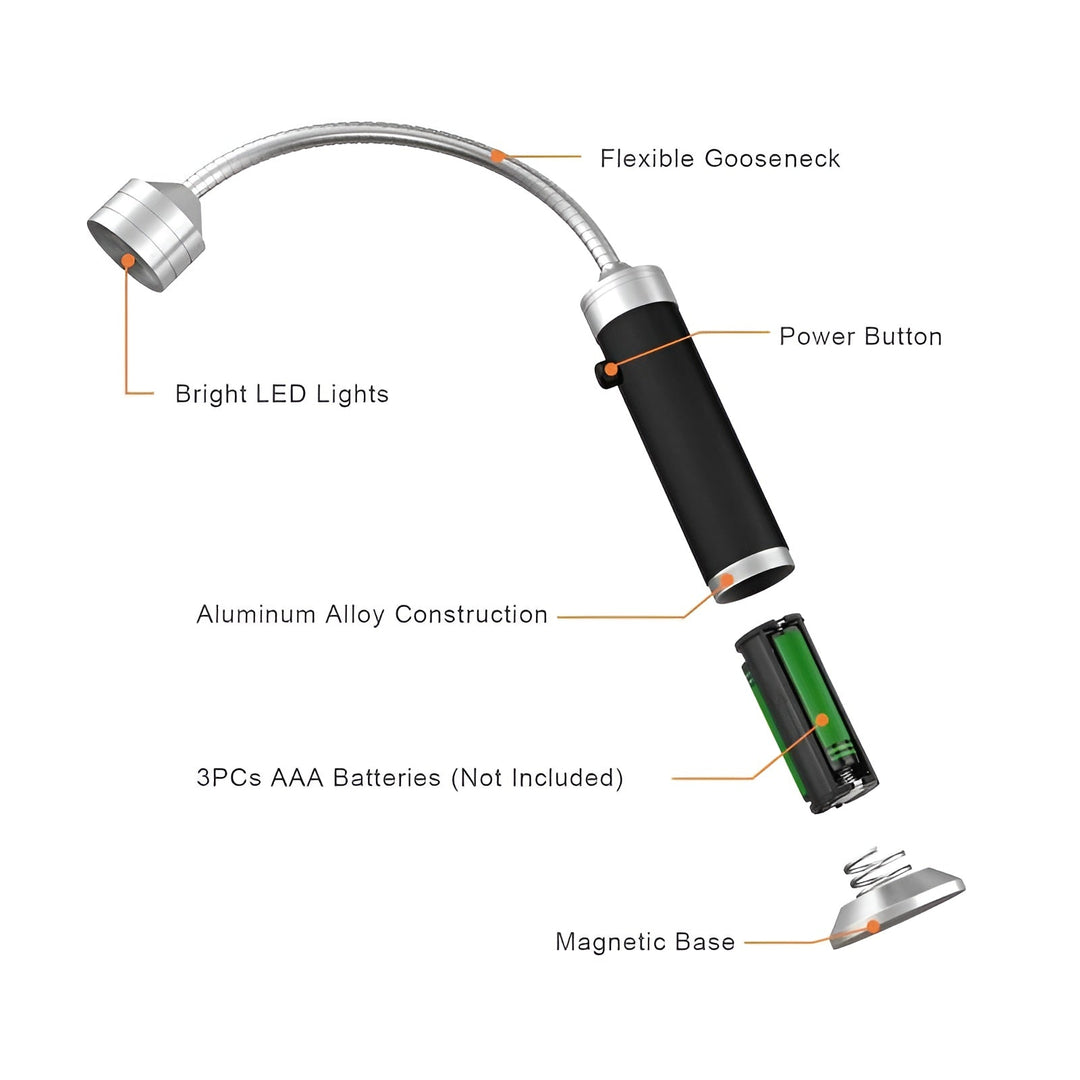 Magentisk Grill LED-lampa