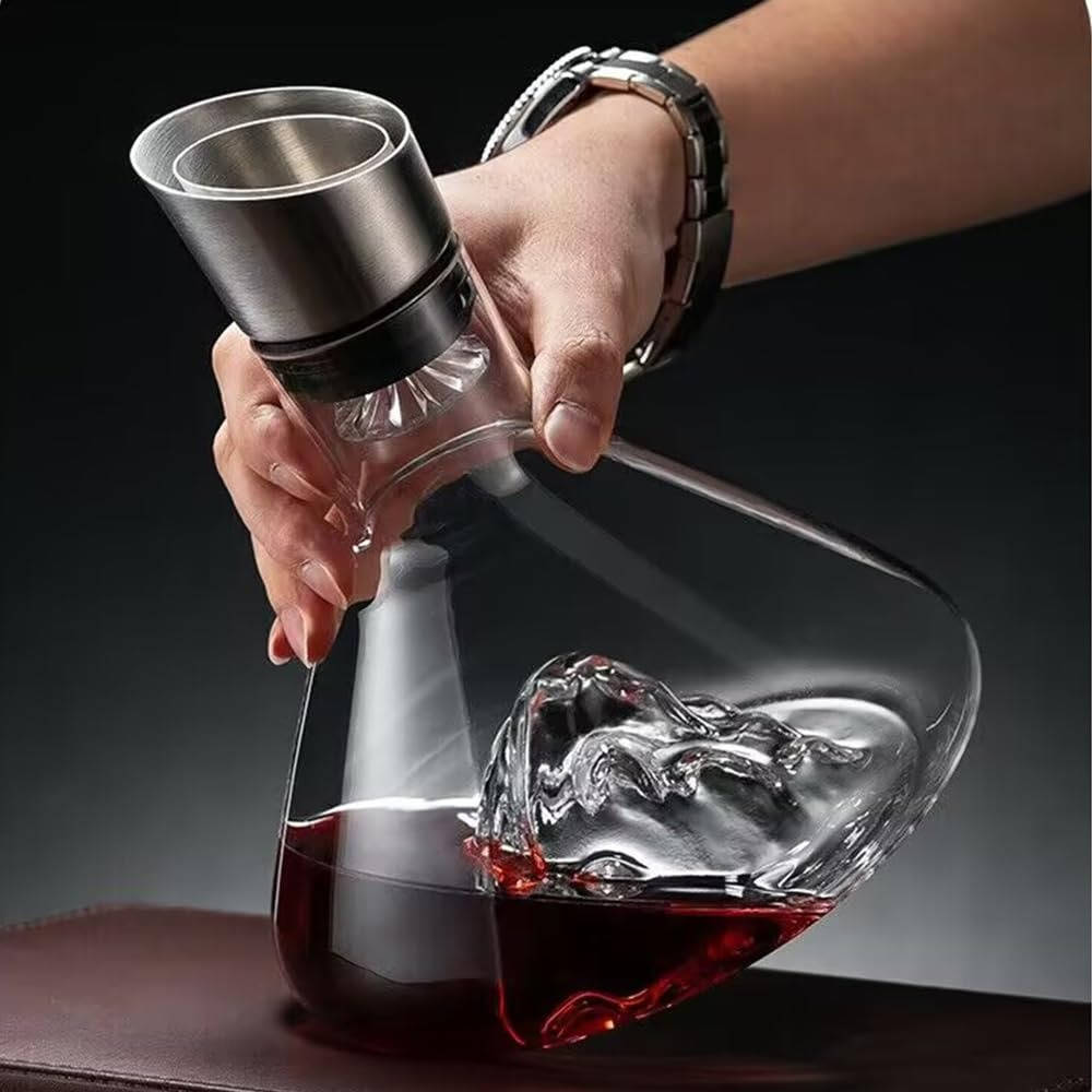 Kristallglas Vin Dekanter Aerator Karaff