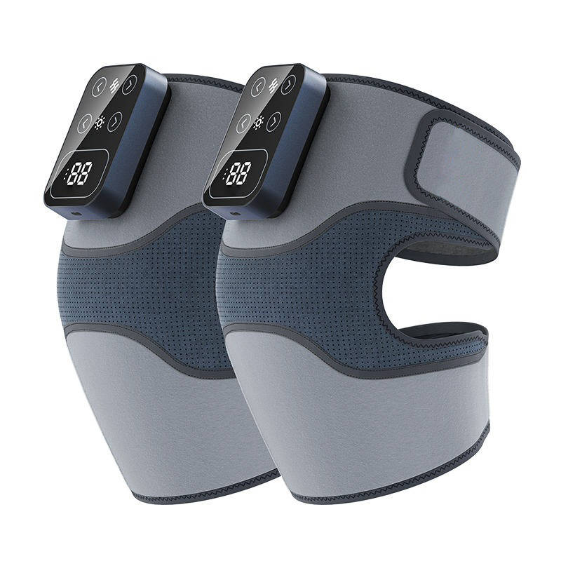 Trådlös Knä Massageapparat Med Värme Vibration För Smärtlindring