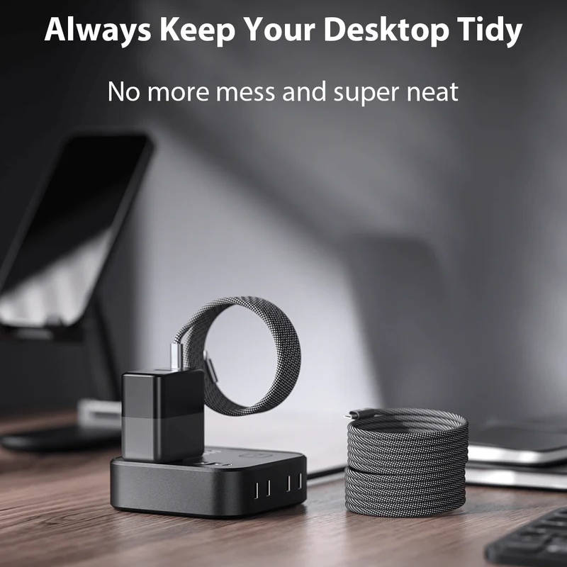 Magnetisk Anti Tangle Kabel Super Snabb Laddning