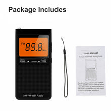 Bärbar fick AM/FM-radio