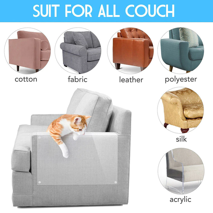 8PC Kattklös Möbelskydd Skydd för Klösmatta Anti-Scratch Soffskydd Pads