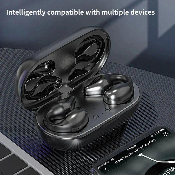 Trådlösa Öronclips Bone Conduction Hörlurar