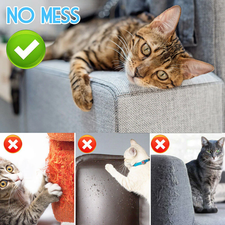 8PC Kattklös Möbelskydd Skydd för Klösmatta Anti-Scratch Soffskydd Pads