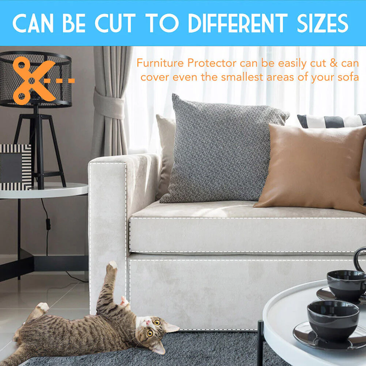 8PC Kattklös Möbelskydd Skydd för Klösmatta Anti-Scratch Soffskydd Pads