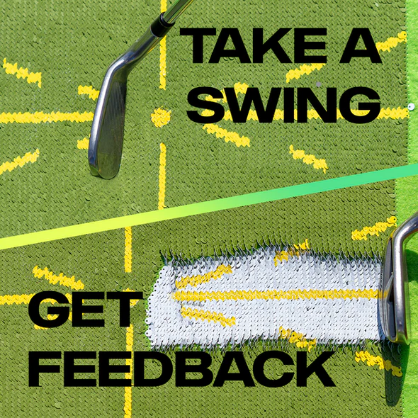 Golf Träningsmatta för Svingdetektion