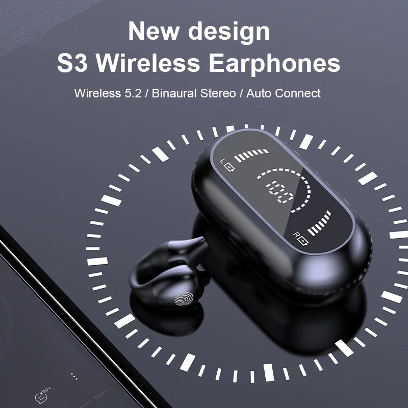 Trådlösa Öronclips Bone Conduction Hörlurar