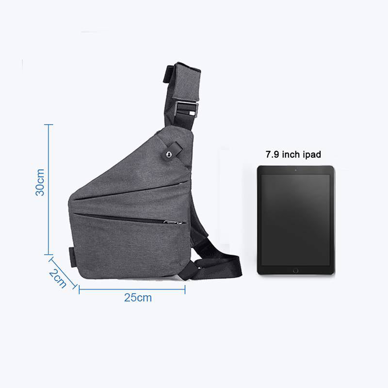 Antistöld Crossbody Resväska