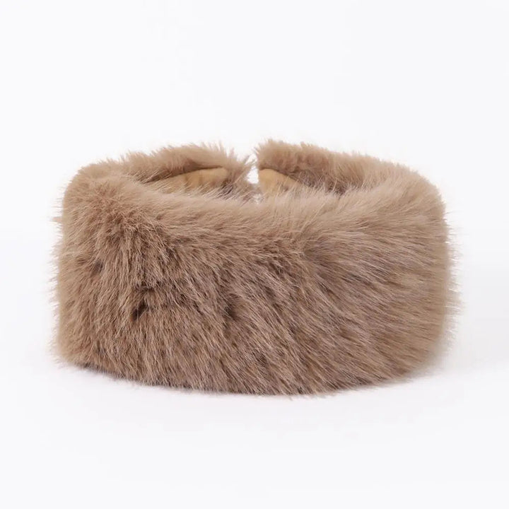 Fuzzy Fuskpäls Huvudband för Damer