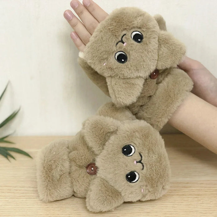Plushdjur Fingerlösa Vantar