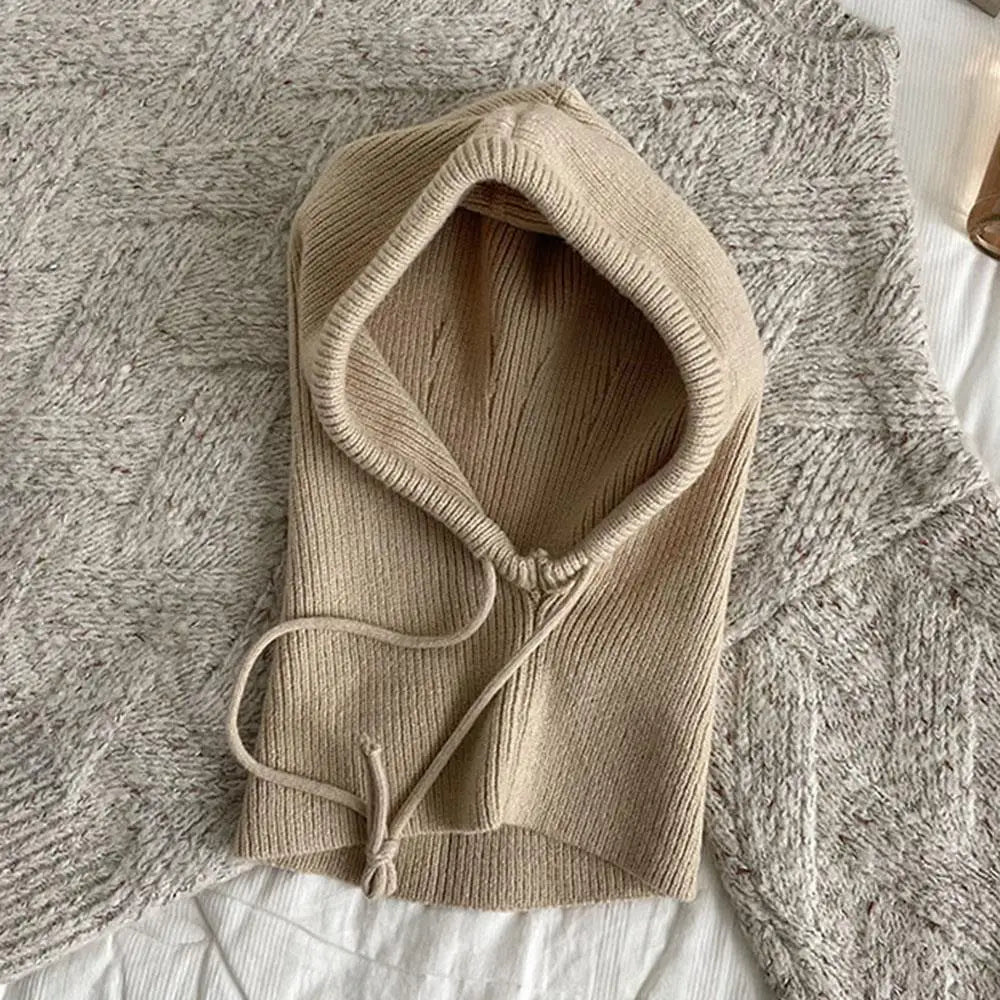 Stickad Huva Balaclava Hatt Halsvärmare