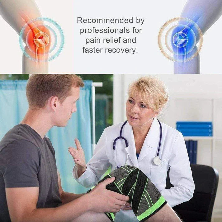 Knäskydd kompressionsärmar med patellastabiliseringsremmar