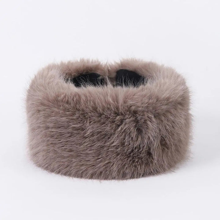 Fuzzy Fuskpäls Huvudband för Damer