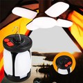 Solenergi USB Fällbar Blad Campinglampa
