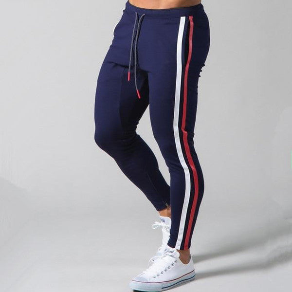 Slim-fit bandade joggers