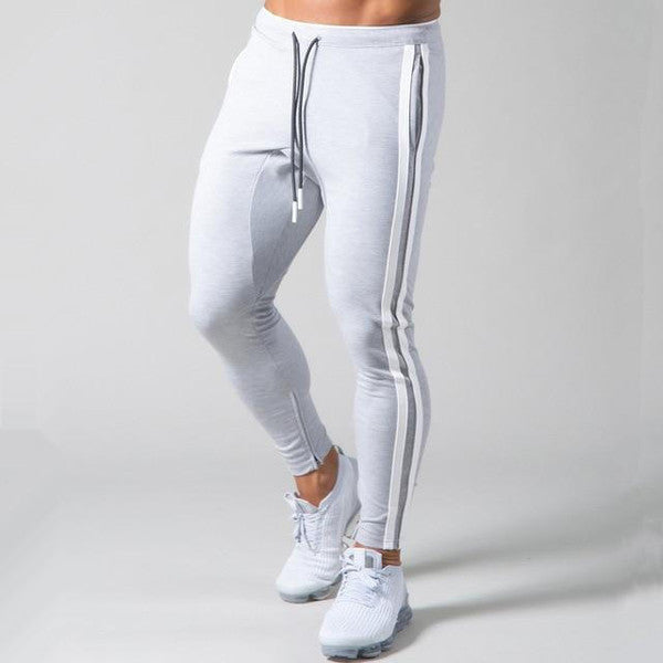 Slim-fit bandade joggers