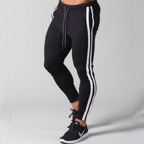 Slim-fit bandade joggers