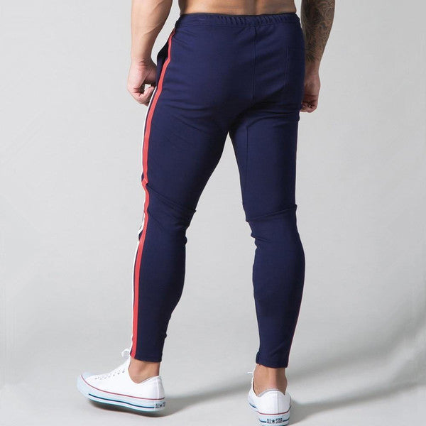 Slim-fit bandade joggers