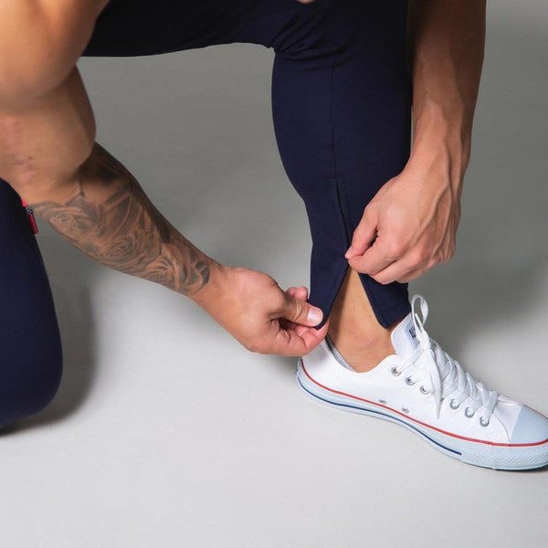 Slim-fit bandade joggers