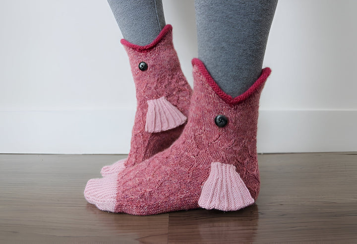 3D Stickade Krokodilsockor