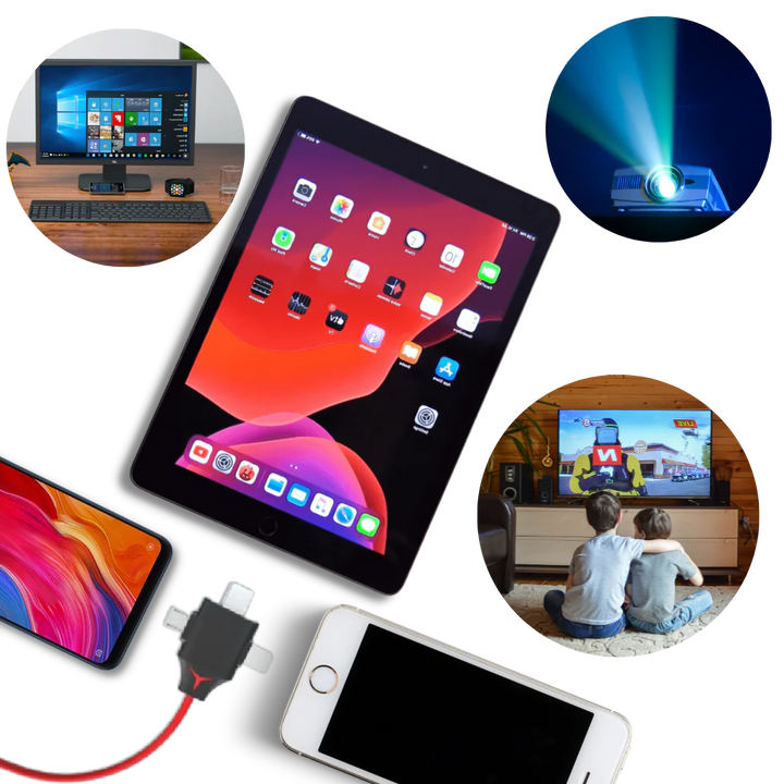 HMDI-adapterkabel för telefoner och surfplattor