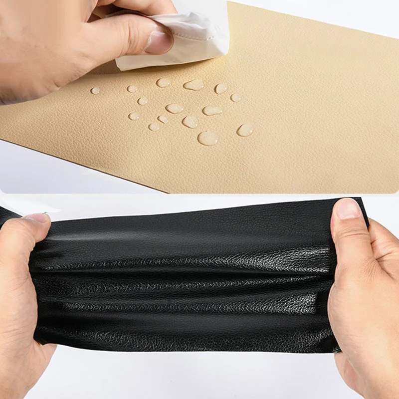 Självhäftande läderförnyare Klippbar soffa reparationspatch (19,7 x 53,9 tum)