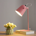 Nordisk Makaronfärg Kreativ Järnbucket Design Ljus Bordslampa