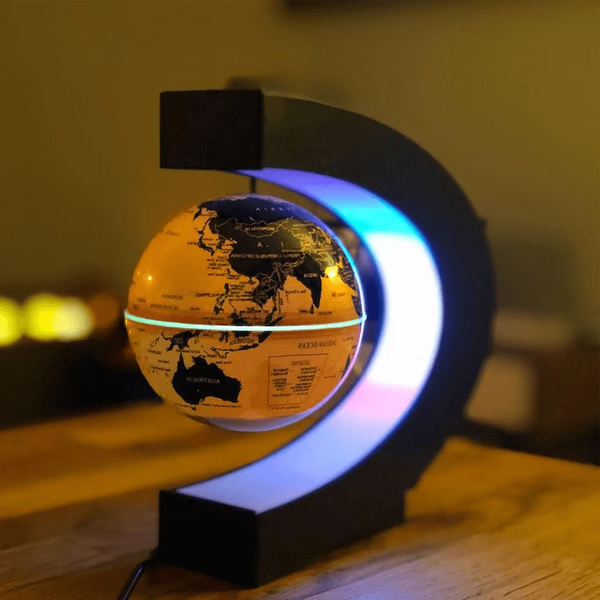 Magnetisk Svävande Glob Med LED-Ljus