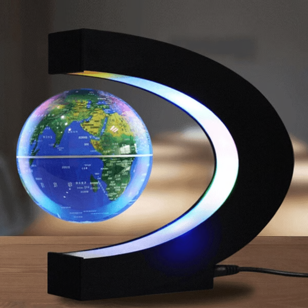 Magnetisk Svävande Glob Med LED-Ljus