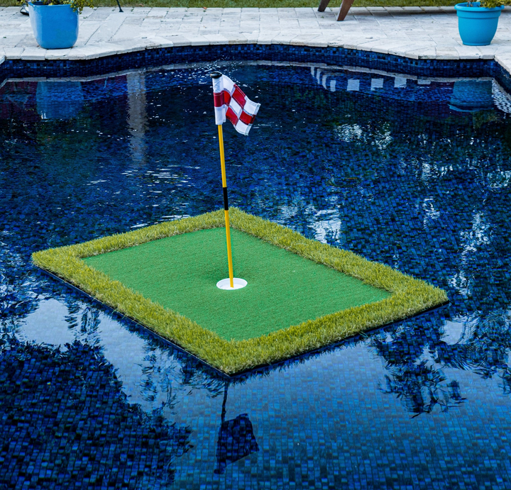 Flytande Golf Putting Green Putting Green Gräs Flytande Golfbollar