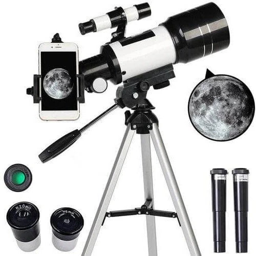 Professionellt Astronomiskt Teleskop - Månskådning med Stativbord - 150x Zoom