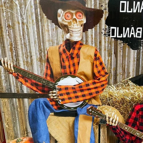 Roliga Animerade Duelande Banjo-Skelett
