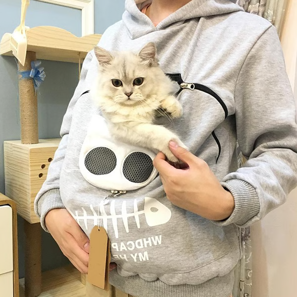 Kattälskare Hoodie Krampåse - Perfekt Present till Djurälskare
