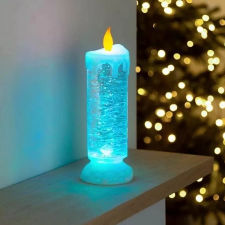 LED Julljus Uppladdningsbara Med Glitter