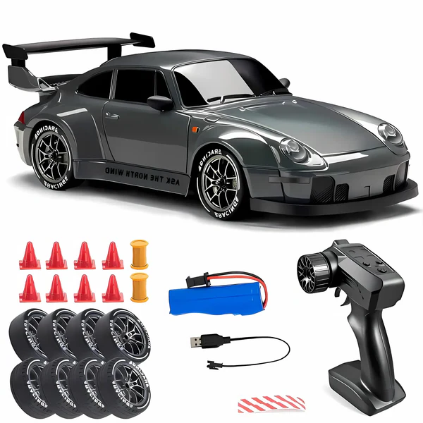 Retro Drift Master – 4WD RC Bil med LED-lampor