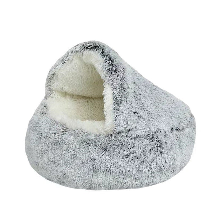 Mysig Säng för Hundar och Katter - SnuggleCave - Plush Komfort - Flera Storlekar &amp; Färger