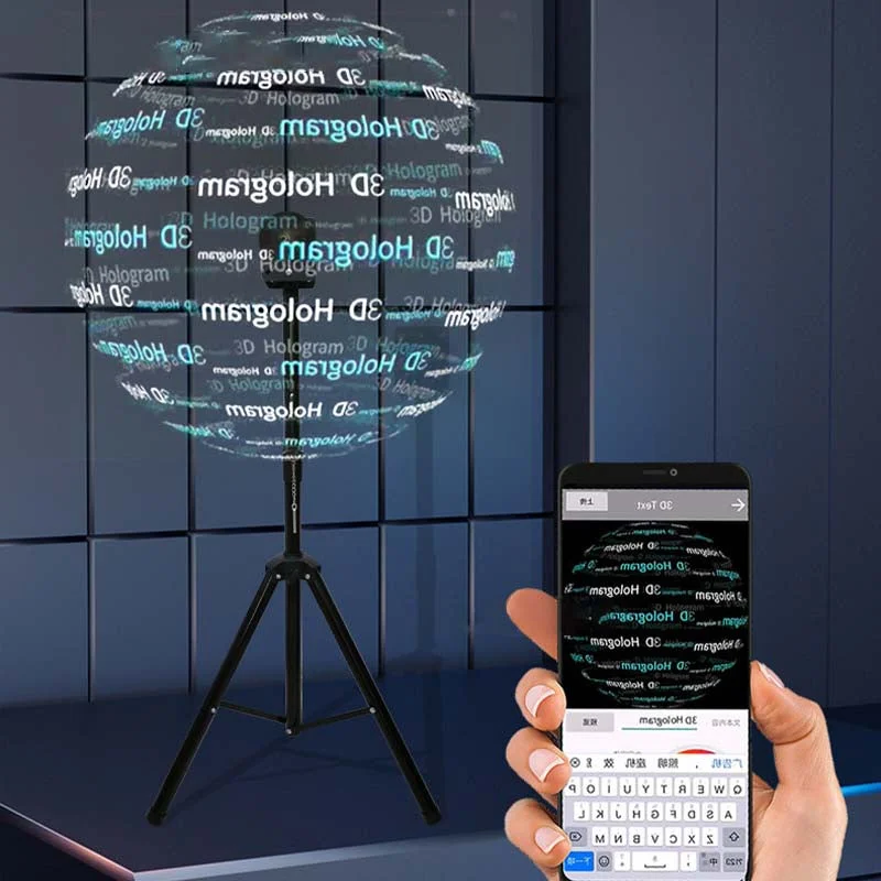 3D Hologram LED Fläkt Projektor