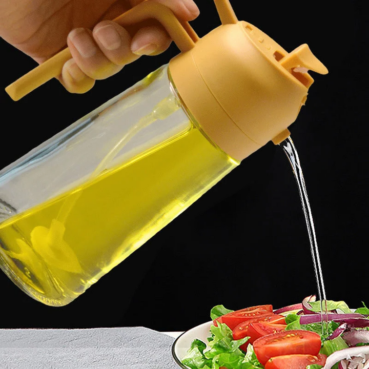 2-i-1 Glas Oljespruta och Dispenser
