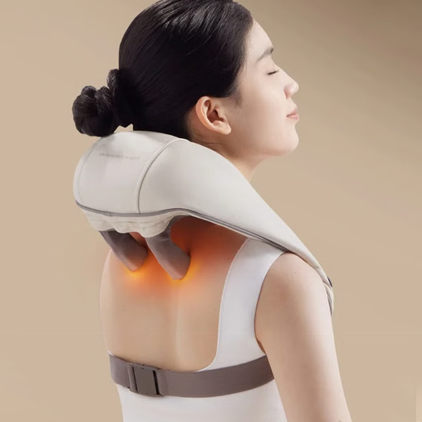 Nack- och axelvärmemassagerare – Terapeutiskt avslappningsverktyg - Perfekt wellnesspresent