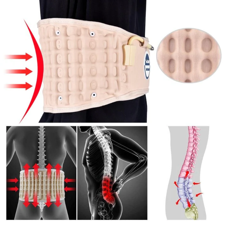 Decompression Back Brace Support Belt Lindra Ryggsmärta Från Degenerativ Disk Sjukdom Spinal Stenos Ischias