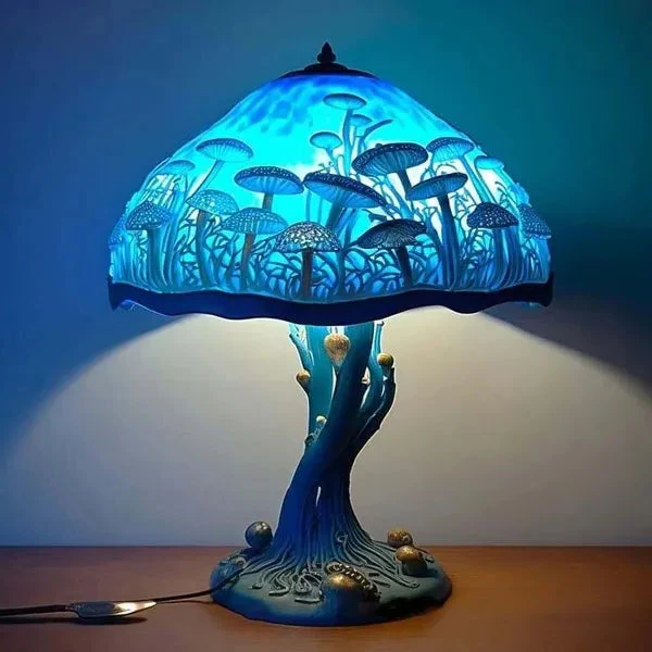 Färgat Glas Växtserie Bordslampa